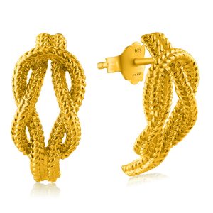 "Hercules knot" earrings in sterling silver