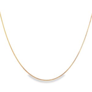 Gourmet chain necklace in 18k yellow gold