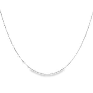 Thin Spigga Chain in 14K White Gold