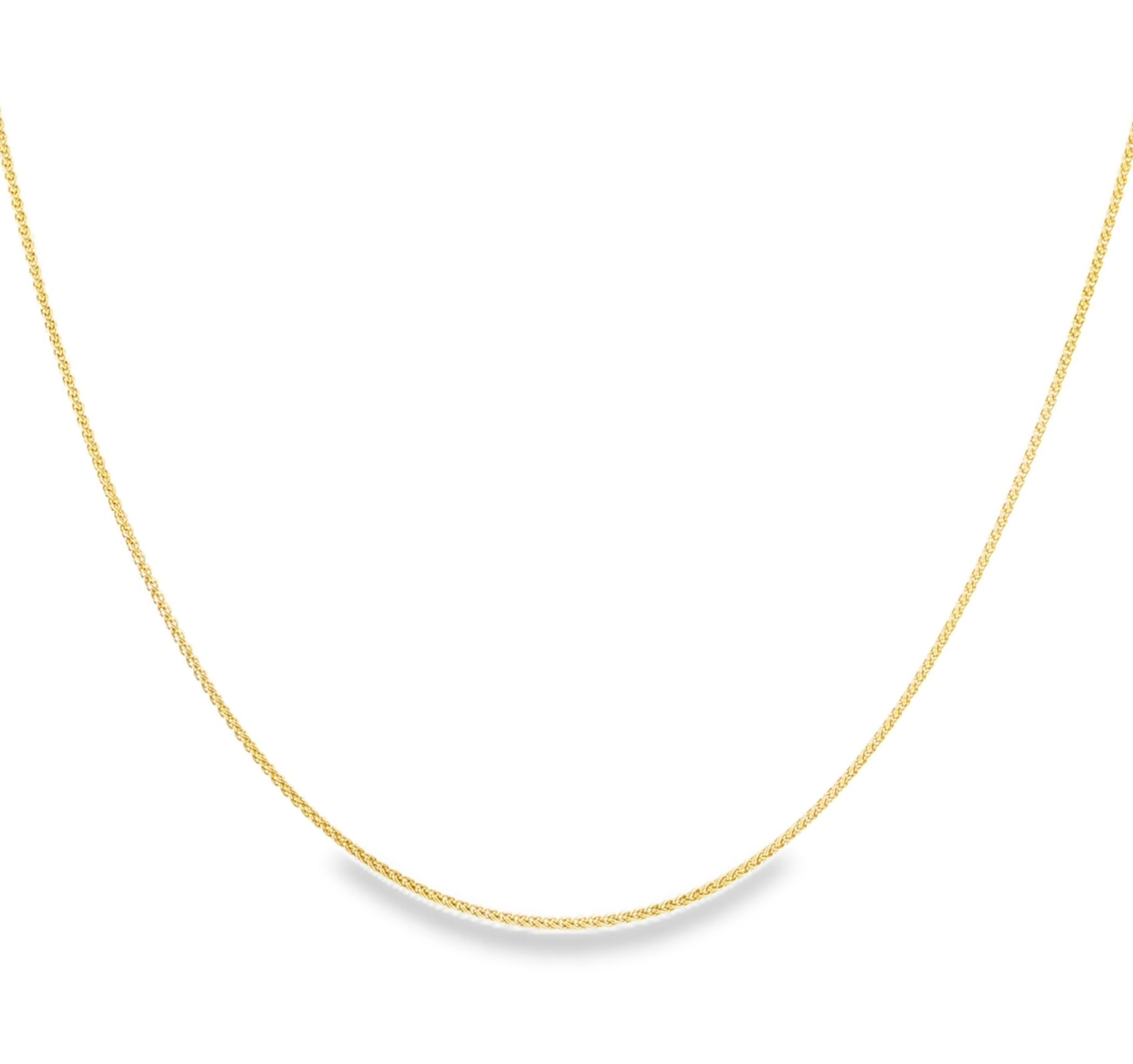 Premium Spigga Chain necklace in 18k yellow gold